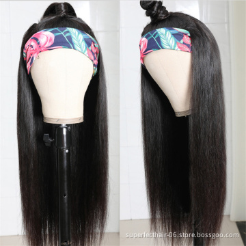 Headband lace wig headband wig human hair colored honey blonde headband wig human hair